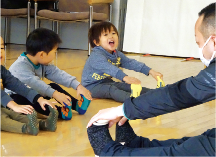 自然食と少人数保育の「ひまわり保育園」  | 八幡西区・北九州市の保育園　体操教室イメージ写真